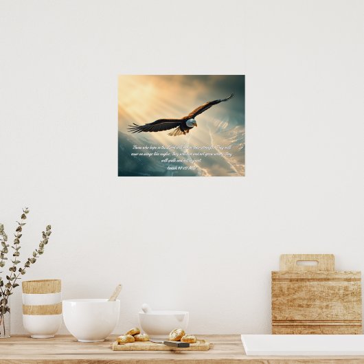 ワシのように羽を上げて舞い上がる | ポスター (キッチン)