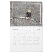 ワシのカレンダーのある一年を通して カレンダー (2月 2026)