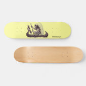 ワシのグラフィックアートのカッコいいのスケートボードを持つインディアン スケートボード (横)