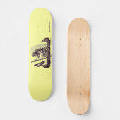 ワシのグラフィックアートのカッコいいのスケートボードを持つインディアン スケートボード (正面)