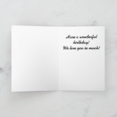 ワシのハッピーバースデーカード カード (内部)