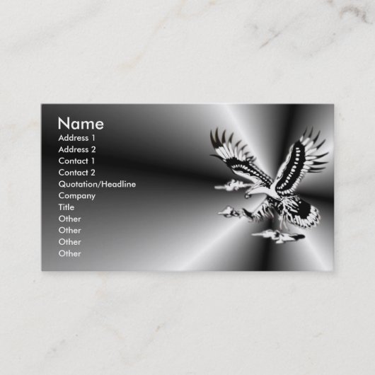 ワシのプロフィールカード 名刺 (正面)