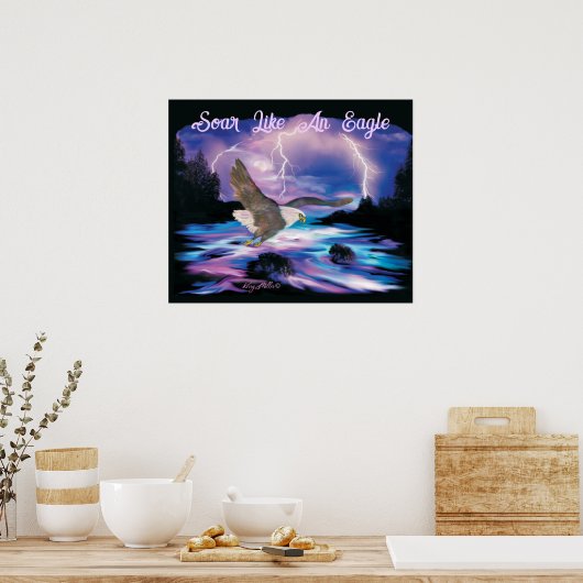 ワシのポスターのように舞い上がる ポスター (キッチン)