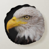 ワシのポートレート ラウンドクッション (裏面)