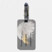 ワシのポートレート ラゲッジタグ (裏面縦)