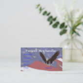 ワシの旗 名刺 (スタンド正面)