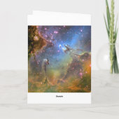 ワシの星雲の広分野のイメージ カード (裏面)