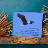 ワシの歯垢のように羽に フォトプラーク (側面)