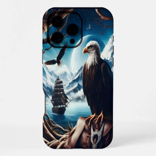 ワシの海の見張り iPhoneケース (裏面)