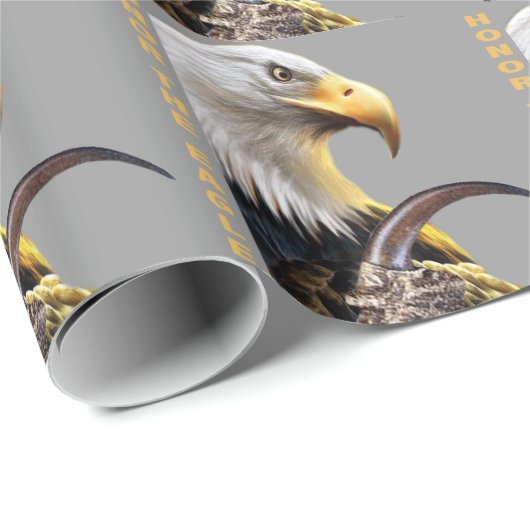 ワシの爪のギフトおよび服装に名誉を与えて下さい ラッピングペーパー (ロールコーナー)