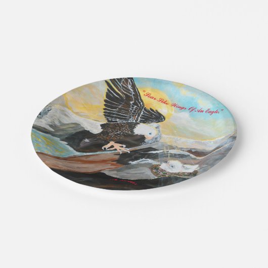 「ワシの翼のように舞い上がる」紙プレート ペーパープレート (アングル)