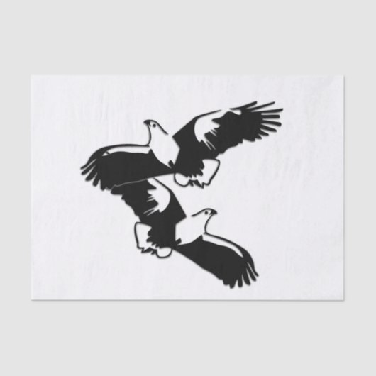 ワシの舞い 薄葉紙 (正面)