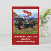 ワシの誕生日の招待のように上昇して下さい 招待状 (スタンド正面)