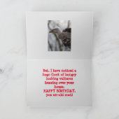 ワシの誕生日カード サンキューカード (内部)