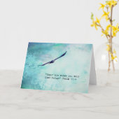 ワシの賛美歌91の挨拶状 カード (黄色い花)