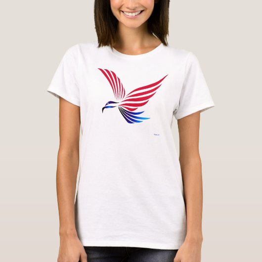 ワシの赤白青 Tシャツ (正面)