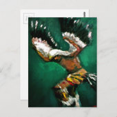 ワシの踊り ポストカード (正面/裏面)