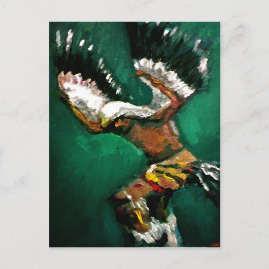 ワシの踊り ポストカード (正面)