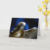 ワシの遠くに飛ぶ若葉 カード (黄色い花)