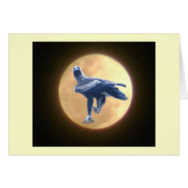 ワシの野性生物 (正面横)