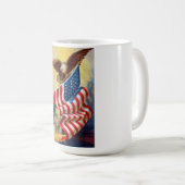 ワシの防御の自由のコーヒー・マグ コーヒーマグカップ (正面右)