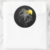 ワシの頭 ラウンドシール (バッグ)