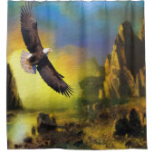 ワシの飛行 シャワーカーテン (正面)