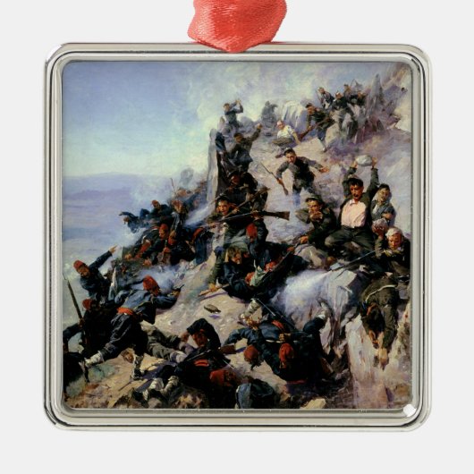 ワシの高巣の防衛 メタルオーナメント (正面)