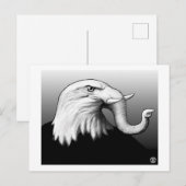 ワシの ポストカード (正面/裏面)