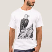 ワシのTシャツのように飛ぶ Tシャツ (正面)