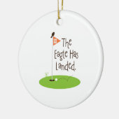ワシは上陸しました セラミックオーナメント (左)