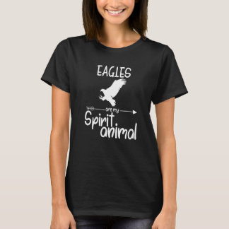 ワシは私の霊獣の女男性への鷹 Tシャツ