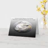 ワシは群がらない カード (黄色い花)