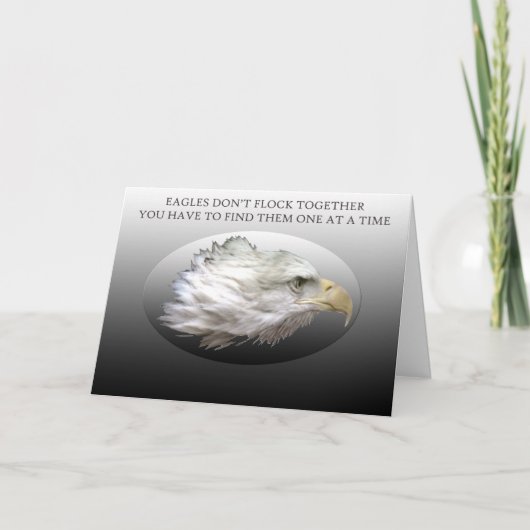 ワシは群がらない カード (正面)