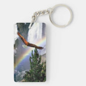 ワシは虹に飛びます- 2つはキーホルダー味方しました キーホルダー (裏面)