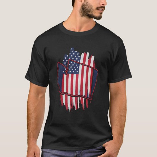 ワシカッコいいントン州1 Tシャツ (正面)