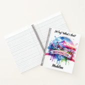 ワシカラフルントンスカイラインの水色 ノートブック (内部)