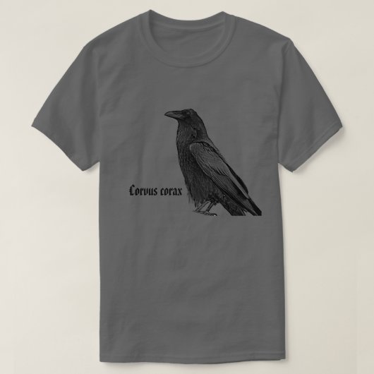 ワシタカサイタカクロウの学名入り Tシャツ (デザイン正面)