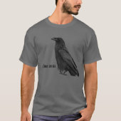 ワシタカサイタカクロウの学名入り Tシャツ (正面)