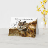 ワシフクロウの父の日のカード カード (黄色い花)