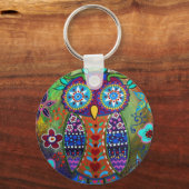 ワシミフクロウ キーホルダー (正面)