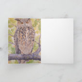 ワシミミズクのフラコ カード (内部)