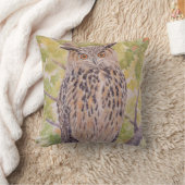 ワシミミズクのフラコ クッション (ブランケット)