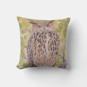 ワシミミズクのフラコ クッション (正面)