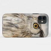 ワシミミズクの野生のリアルな肖像画 Case-Mate iPhoneケース (裏面(横))