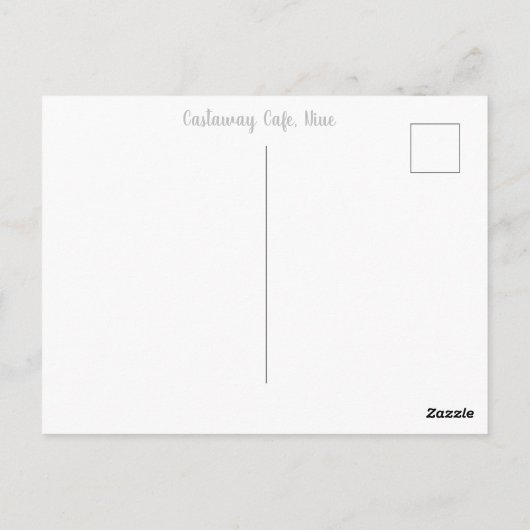 ワシャウェイカフェニウエ ポストカード (裏面)