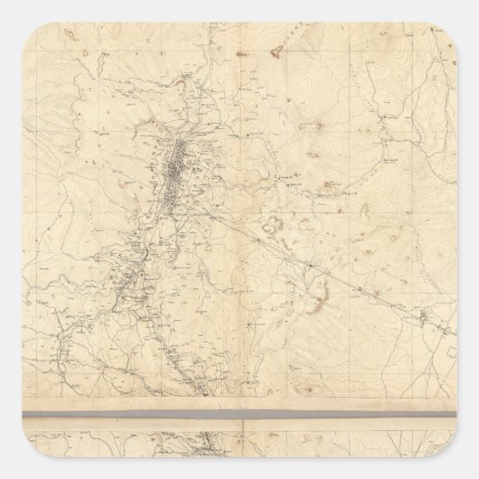 ワショー鉱業の地形図 スクエアシール (正面)