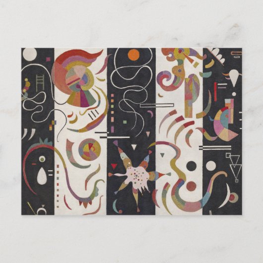 ワシリーカンディンスキーストライプの- ポストカード (正面)