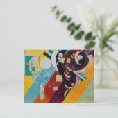 ワシリーカンディンスキー作曲9絵を描抽象芸術 ポストカード (スタンド正面)