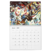 ワシリーカンディンスキー抽象芸術アート カレンダー (3月 2027)
